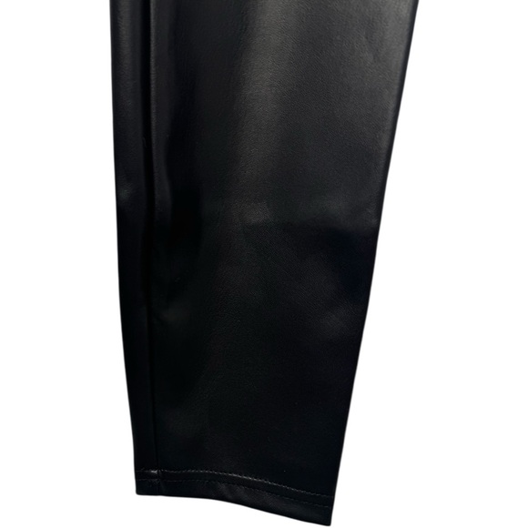 Rachel Zoe Edgy Faux Leather Stretch City Leggings Tummy Control Size 4 Black - Picture 7 of 7